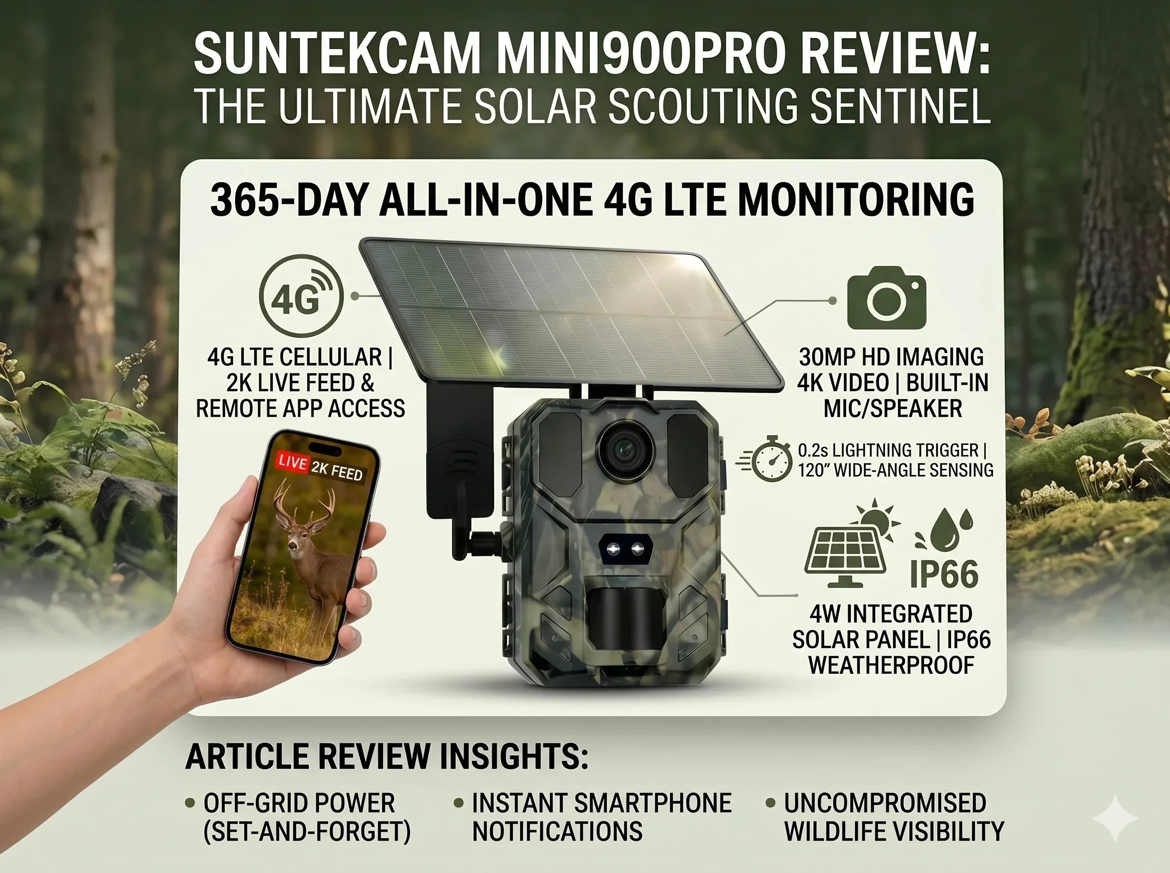 How This 4G Solar Trail Camera Cuts the Cost of Remote Surveillance
