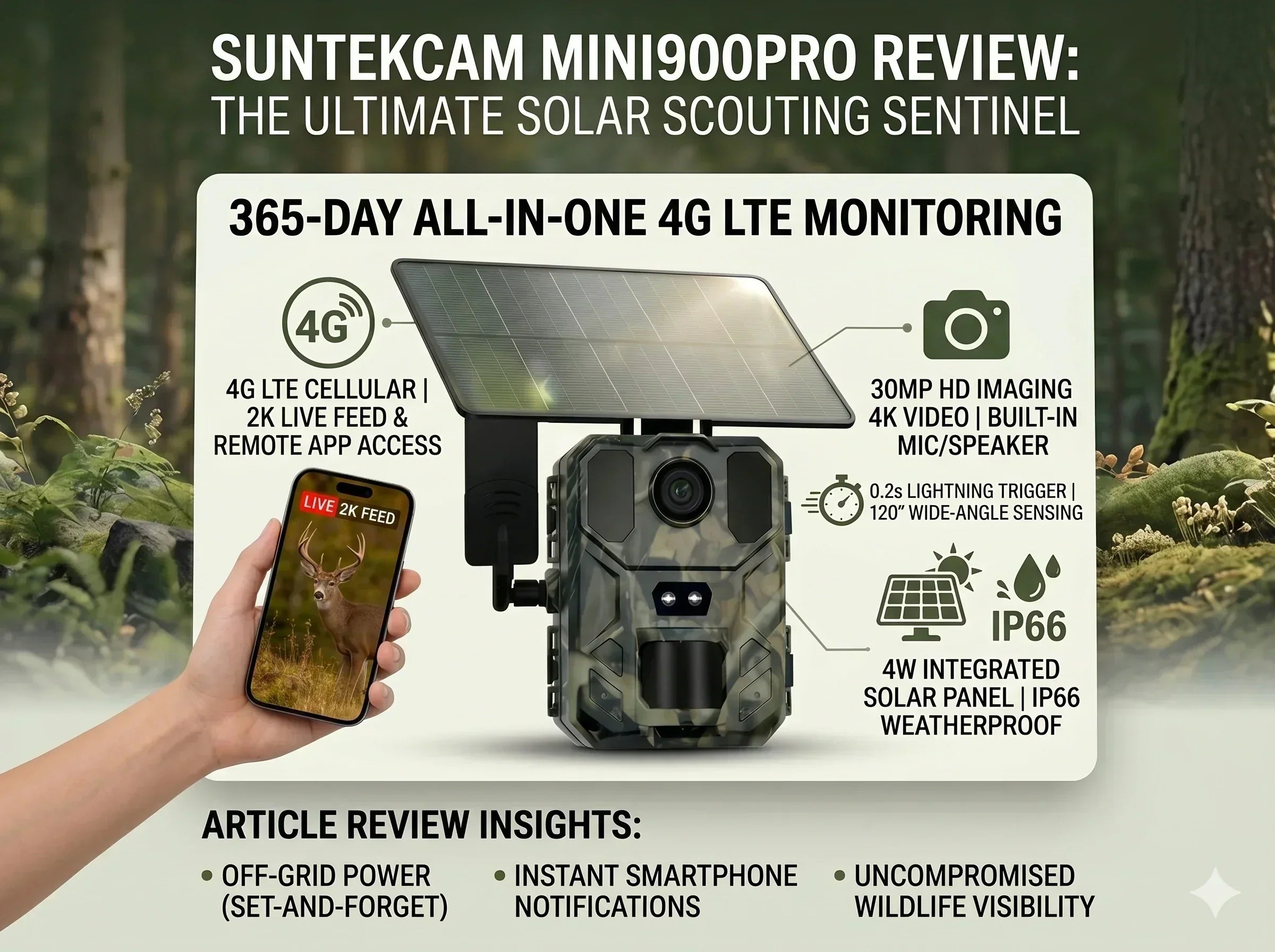 How This 4G Solar Trail Camera Cuts the Cost of Remote Surveillance
