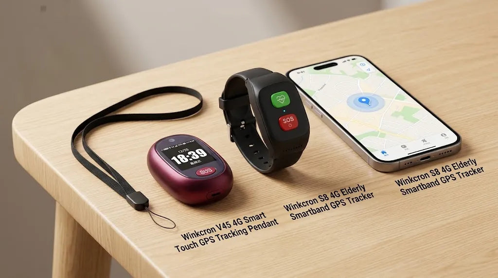 Winkcron V45 vs S8 elderly 4G GPS Tracker