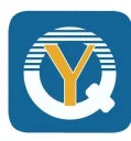 Blue rounded square logo with a stylized yellow Y over a white globe design