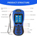 Noyafa NF-198 GPS Land Survey Meter with labeled parts on a white background
