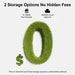 GPS security camera storage infographic from GPS showing a grass textured zero, 8 to 128GB SD card storage not included, optional ANRAN cloud storage, and no hidden fees