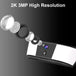 GPS 2K 3MP solar camera wall light shown with an exploded view of its lens assembly, camera lens, sensor, and white housing against a dark background