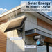 GPS outdoor surveillance camera mounted beneath a home eave with solar panel, built in battery, and 1.5m extension cord for uninterrupted solar power
