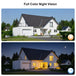 GPS camera full color night vision comparison showing a house clearly visible in daylight and illuminated in natural color at night