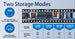 GPS camera storage infographic showing two storage modes, SD card storage up to 128GB and paid cloud storage, with 16GB to 128GB recording options